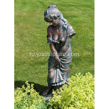 Садовая жизнь размер бронзовая женщина статуя